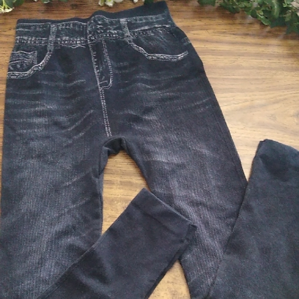 Stylish Black Denim Leggings